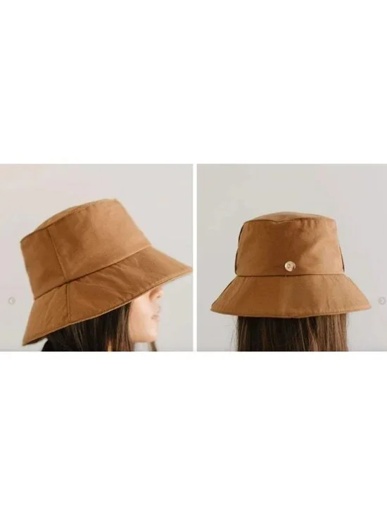 NWT Gigi Pip Brown Rylee Bucket Hat S/M 57 MSRP$64.00 - Picture 5 of 15